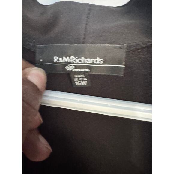 Black R & M Richards Cardigan Size 16W - Picture 4 of 4